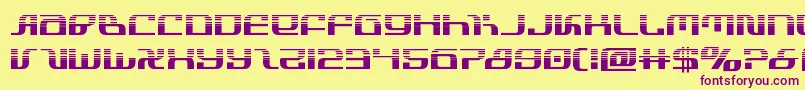 infinityformulahalf Font – Purple Fonts on Yellow Background