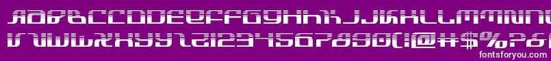 infinityformulahalf-Schriftart – Weiße Schriften auf violettem Hintergrund