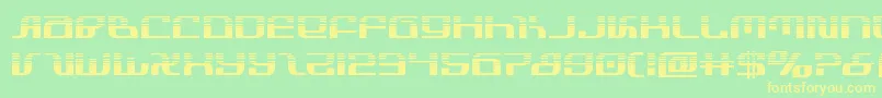 infinityformulahalf-Schriftart – Gelbe Schriften auf grünem Hintergrund