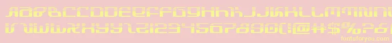 infinityformulahalf Font – Yellow Fonts on Pink Background