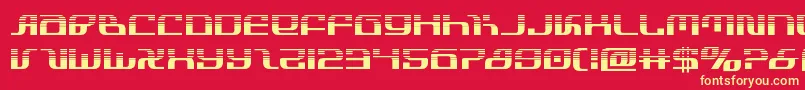 infinityformulahalf Font – Yellow Fonts on Red Background
