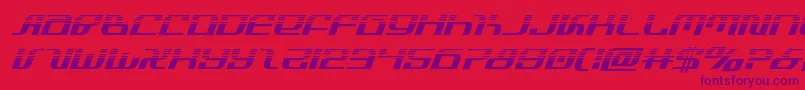 infinityformulahalfital Font – Purple Fonts on Red Background