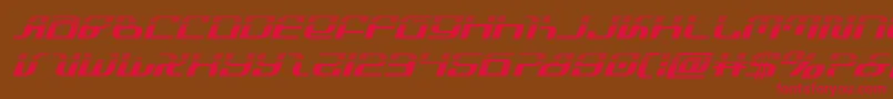 infinityformulahalfital Font – Red Fonts on Brown Background