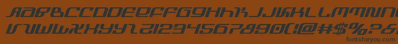 infinityformulaital Font – Black Fonts on Brown Background
