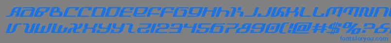 infinityformulaital Font – Blue Fonts on Gray Background