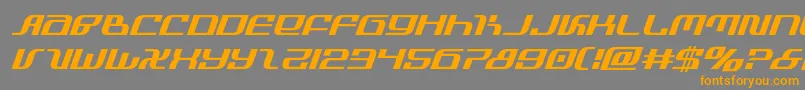 infinityformulaital Font – Orange Fonts on Gray Background