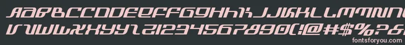 infinityformulaital Font – Pink Fonts on Black Background