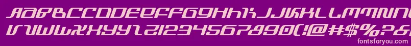infinityformulaital Font – Pink Fonts on Purple Background
