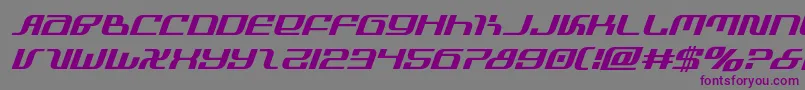 infinityformulaital Font – Purple Fonts on Gray Background