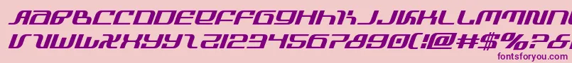 infinityformulaital Font – Purple Fonts on Pink Background