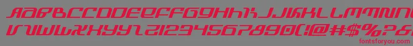 infinityformulaital Font – Red Fonts on Gray Background