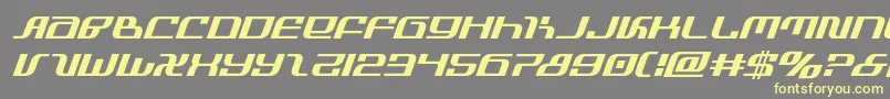 infinityformulaital Font – Yellow Fonts on Gray Background