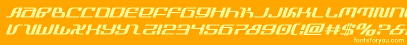 infinityformulaital Font – Yellow Fonts on Orange Background