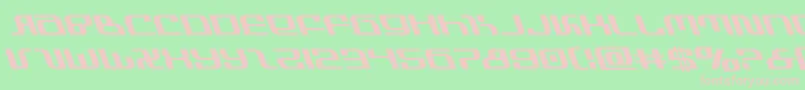 infinityformulaleft Font – Pink Fonts on Green Background