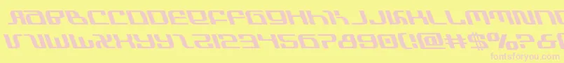 infinityformulaleft Font – Pink Fonts on Yellow Background