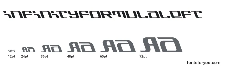 Infinityformulaleft Font Sizes