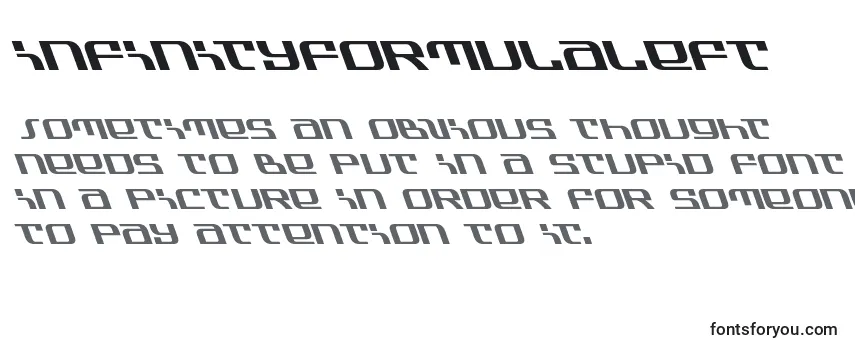 Review of the Infinityformulaleft Font