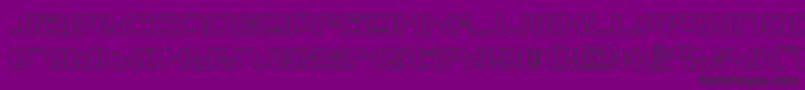 infinityformulaout Font – Black Fonts on Purple Background