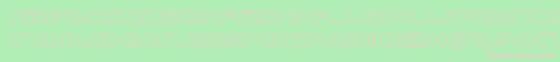 infinityformulaout Font – Pink Fonts on Green Background