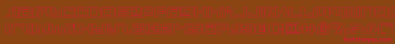 infinityformulaout Font – Red Fonts on Brown Background