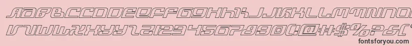 infinityformulaoutital Font – Black Fonts on Pink Background