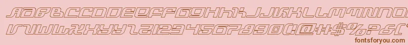 infinityformulaoutital Font – Brown Fonts on Pink Background