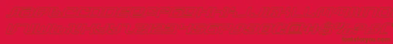 infinityformulaoutital Font – Brown Fonts on Red Background