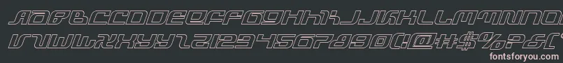 infinityformulaoutital Font – Pink Fonts on Black Background