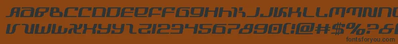 infinityformulasemital-Schriftart – Schwarze Schriften auf braunem Hintergrund