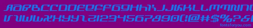 フォントinfinityformulasemital – 紫色の背景に青い文字