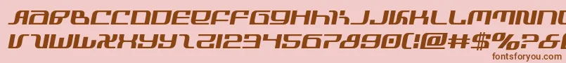 Шрифт infinityformulasemital – коричневые шрифты на розовом фоне