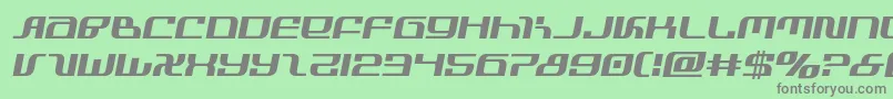 infinityformulasemital-fontti – harmaat kirjasimet vihreällä taustalla