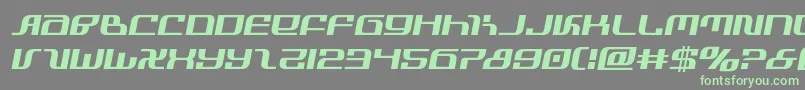 フォントinfinityformulasemital – 灰色の背景に緑のフォント