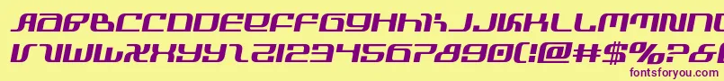Шрифт infinityformulasemital – фиолетовые шрифты на жёлтом фоне