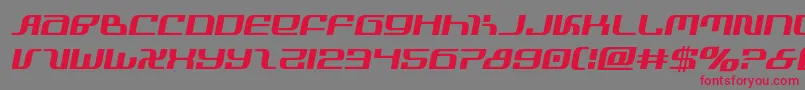 infinityformulasemital Font – Red Fonts on Gray Background