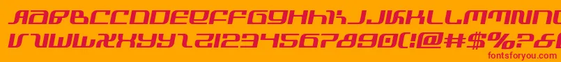 infinityformulasemital Font – Red Fonts on Orange Background
