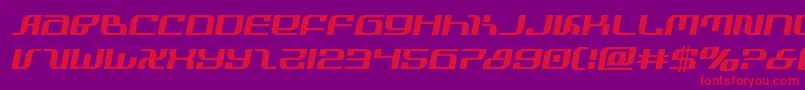 Шрифт infinityformulasemital – красные шрифты на фиолетовом фоне