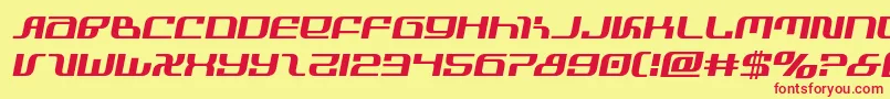 infinityformulasemital Font – Red Fonts on Yellow Background