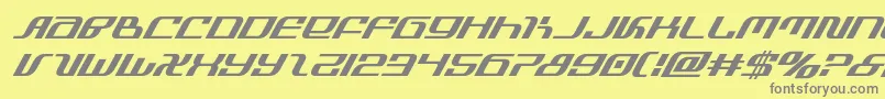 infinityformulasuperital Font – Gray Fonts on Yellow Background
