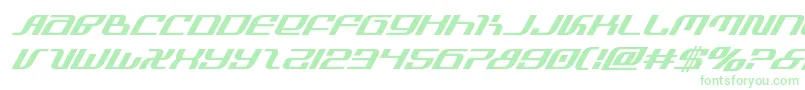 infinityformulasuperital Font – Green Fonts on White Background