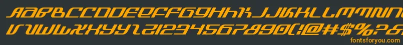 infinityformulasuperital Font – Orange Fonts on Black Background