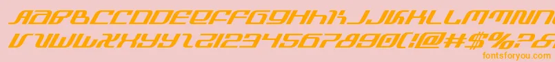 infinityformulasuperital Font – Orange Fonts on Pink Background