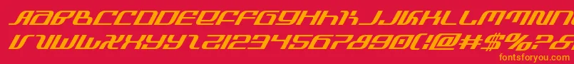 infinityformulasuperital Font – Orange Fonts on Red Background