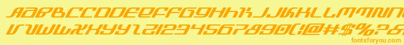 infinityformulasuperital Font – Orange Fonts on Yellow Background