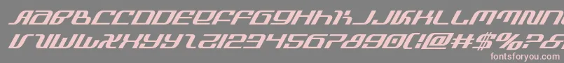 infinityformulasuperital Font – Pink Fonts on Gray Background