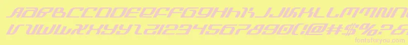 infinityformulasuperital Font – Pink Fonts on Yellow Background