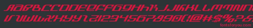 infinityformulasuperital Font – Red Fonts on Black Background