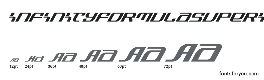 Infinityformulasuperital Font Sizes