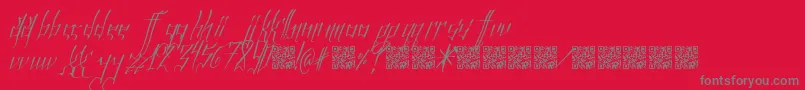 InfinityLights Font – Gray Fonts on Red Background