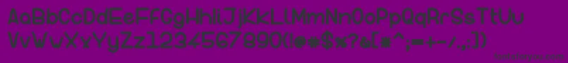 InFormal Style Bold-fontti – mustat fontit violetilla taustalla